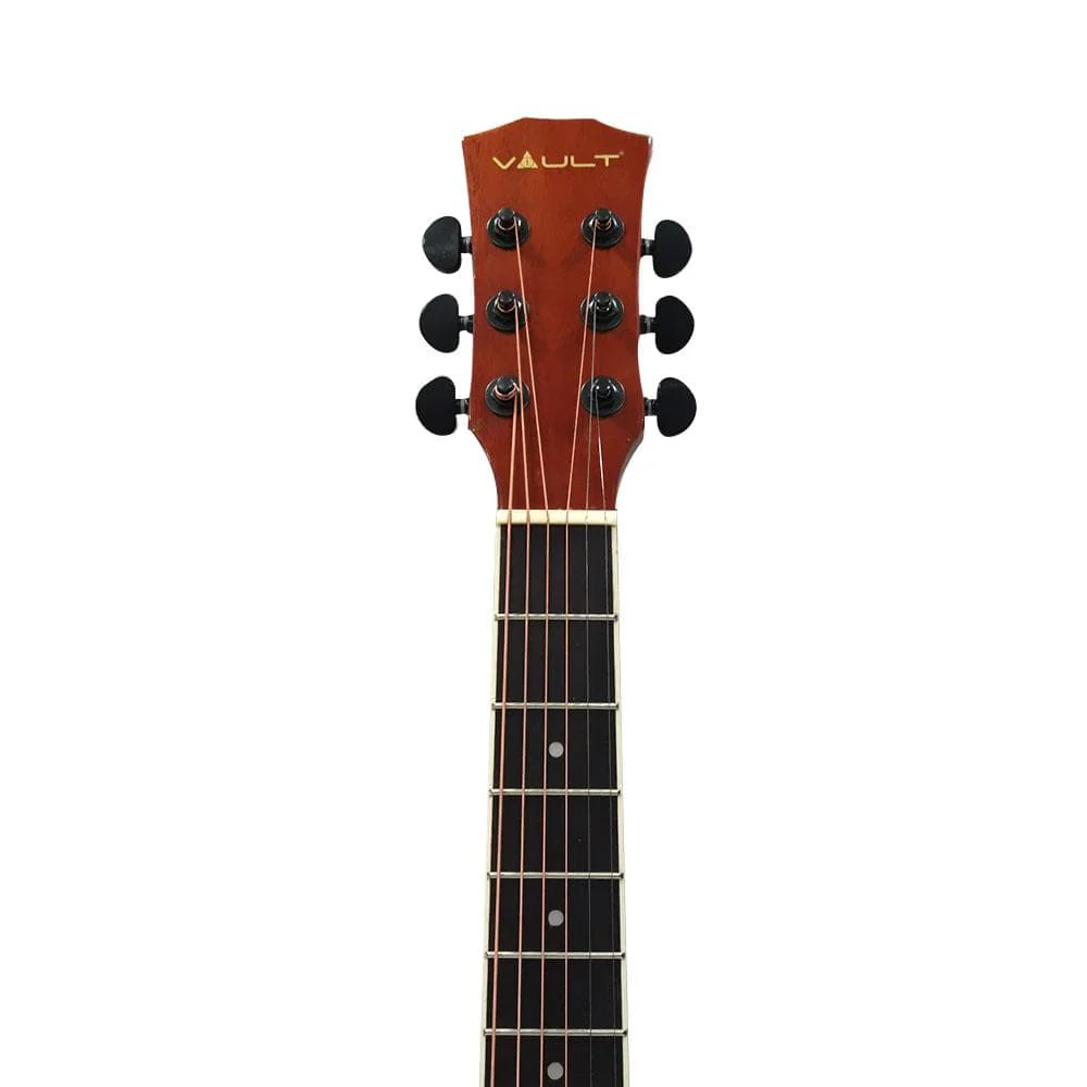 Vault Traveller 34 Inch Acoustic Guitar - Natural Gloss - Open Box - Image 5