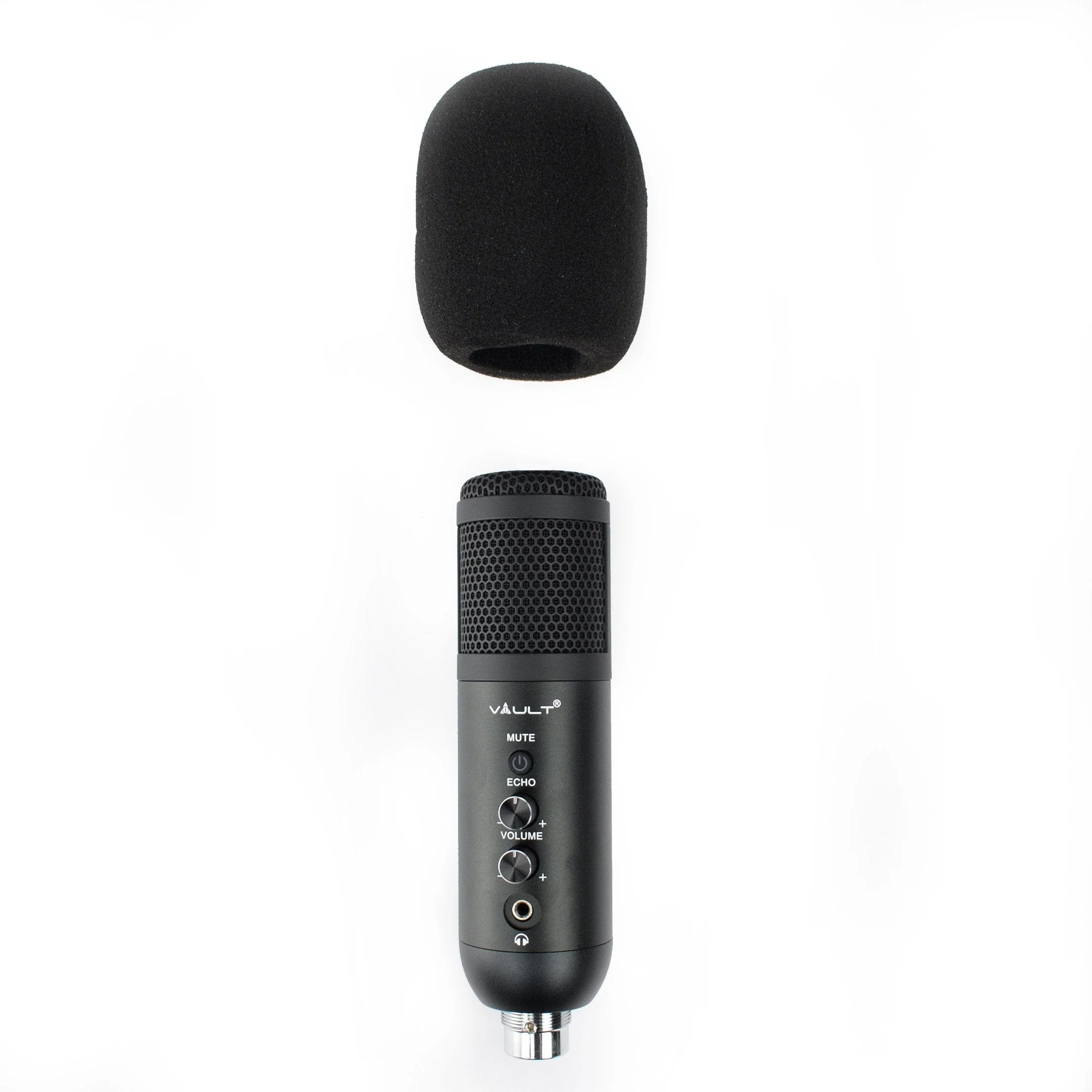 Vault UCM-FX USB Condenser Podcast Microphone Kit with built in headphone out Volume /Gain control and Mute button for Gaming, Podcasting, Conference Calls, Recording, Singing and Dubbing - (USB Mic - E01) - Open Box - Image 4