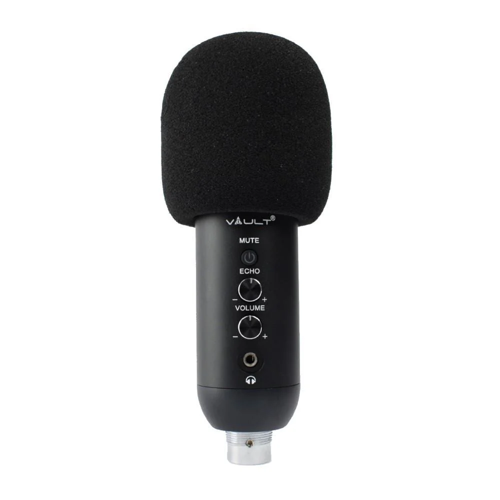 Vault UCM-FX USB Condenser Podcast Microphone Kit with built in headphone out Volume /Gain control and Mute button for Gaming, Podcasting, Conference Calls, Recording, Singing and Dubbing - (USB Mic - E01) - Open Box - Image 5