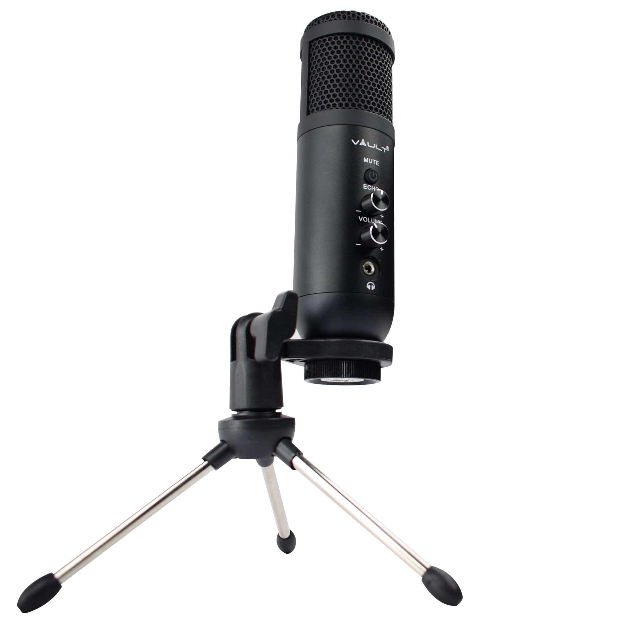 Vault UCM-FX USB Condenser Podcast Microphone Kit with built in headphone out Volume /Gain control and Mute button for Gaming, Podcasting, Conference Calls, Recording, Singing and Dubbing - (USB Mic - E01) - Open Box - Image 6