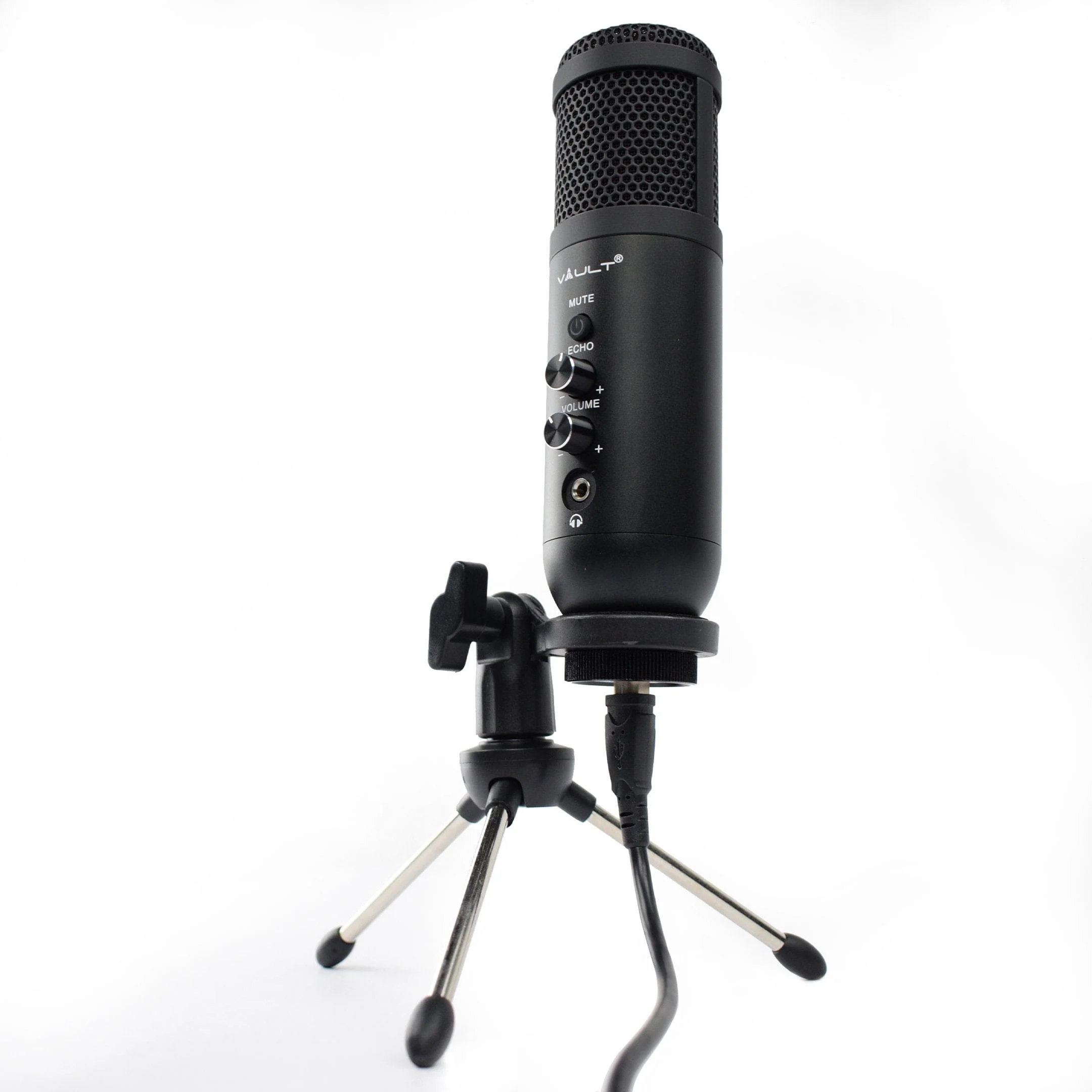 Vault UCM-FX USB Condenser Podcast Microphone Kit with built in headphone out Volume /Gain control and Mute button for Gaming, Podcasting, Conference Calls, Recording, Singing and Dubbing - (USB Mic - E01) - Open Box - Image 7