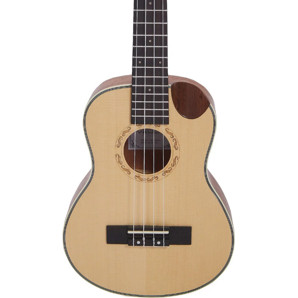 Vault UK-1000TC 26-Inch Solid Spruce Top Premium Semi Cutaway Tenor Ukulele - Open Box - Image 6