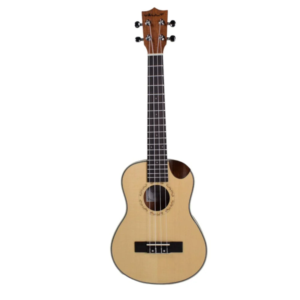 Vault UK-1000TCE 26-Inch Solid Spruce Top Premium Semi Cutaway Electro- Acoustic Tenor Ukulele - Open Box