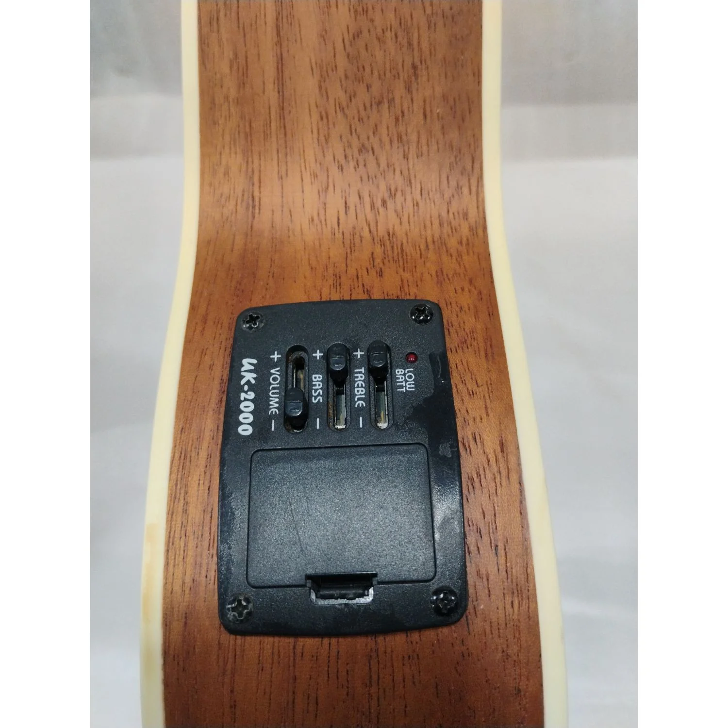 Vault UK-1000TCE 26-Inch Solid Spruce Top Premium Semi Cutaway Electro- Acoustic Tenor Ukulele - Open Box B Stock - Image 2