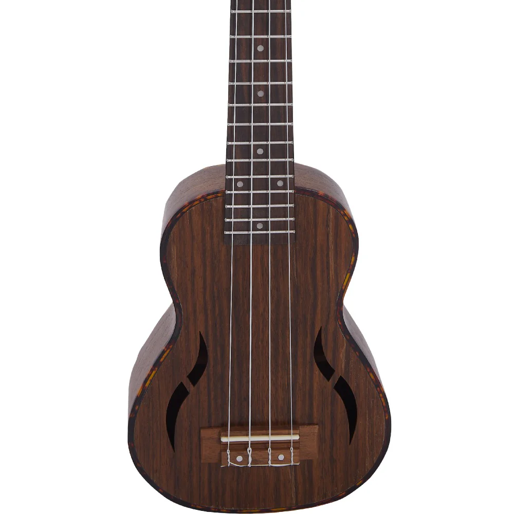 Vault UK-200S 21" Premium Walnut Laminate with Side Soundport Soprano Ukulele - Open Box - Image 2