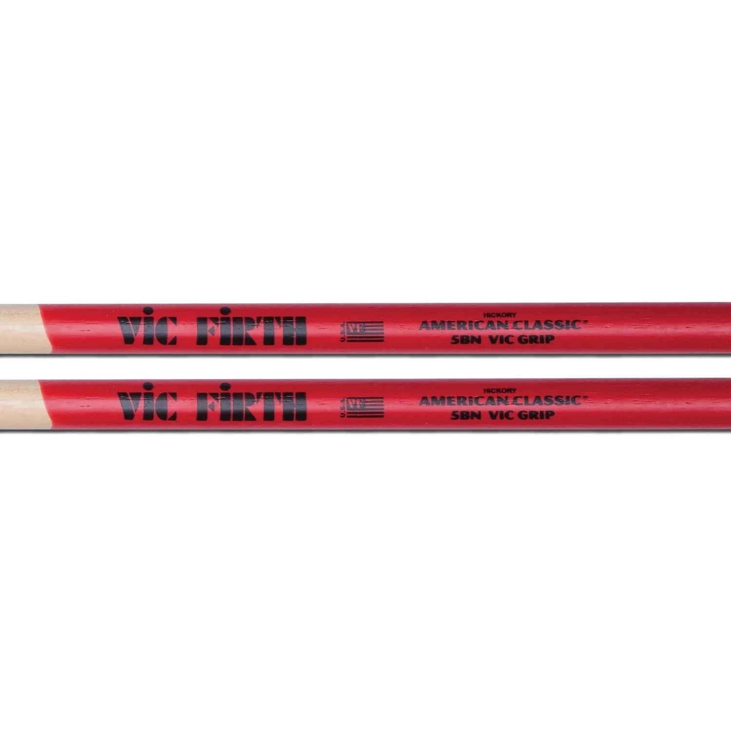 Vic Firth 5BNVG American Classic 5B Nylon Tip Drumsticks with Vic Grip - Image 2