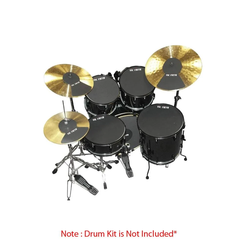 Vic Firth MUTEPP6 Drum and Cymbal Mute Pre-Pack - 6 - Open Box