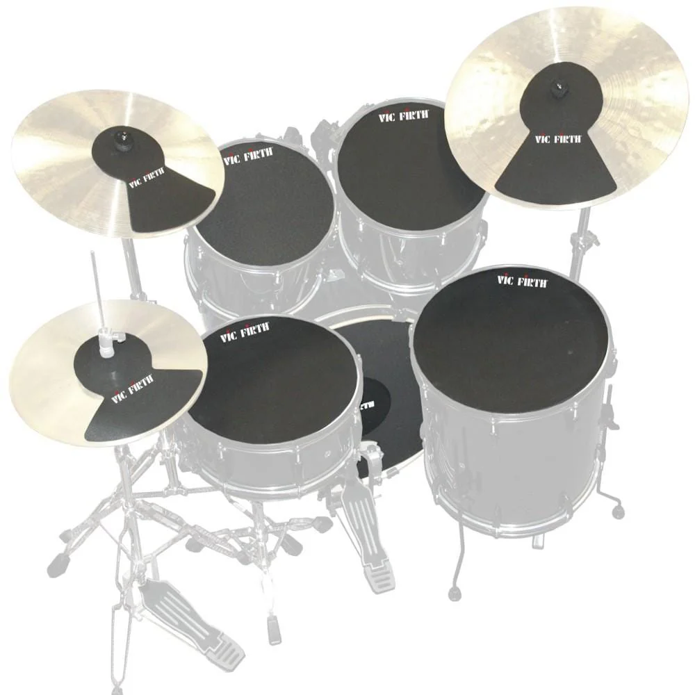 Vic Firth MUTEPP7 Drum and Cymbal Mute Pack - Set of 6