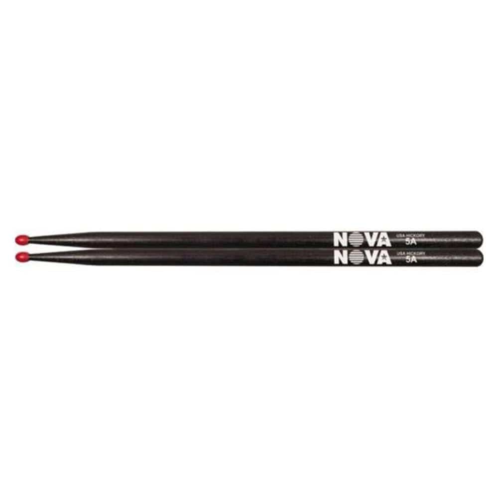 Vic Firth Nova N5ANB Black Nylon Tip Drum Sticks - Black - 5A