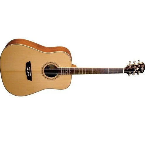 Washburn WD10SNS Dreadnought Acoustic Guitar - Natural Satin
