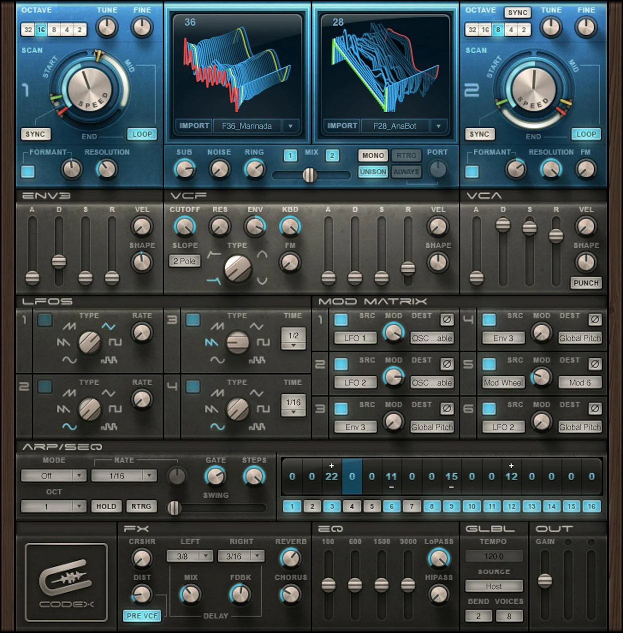 Waves Codex Wavetable Synth: Wavetable Synthesizer – Professional Audio Software & Plugin