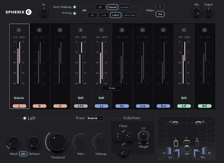 Waves Spherix Immersive Compressor & Limiter: Compressor/Limiter Plugin