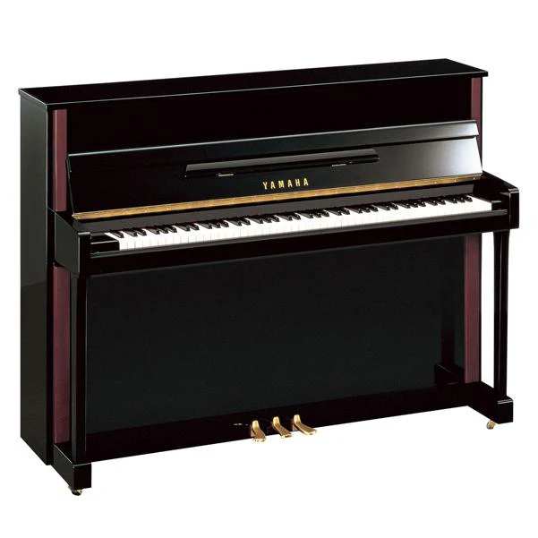 Yamaha JX113T 88 Key Upright Piano with Bench - Polished Ebony