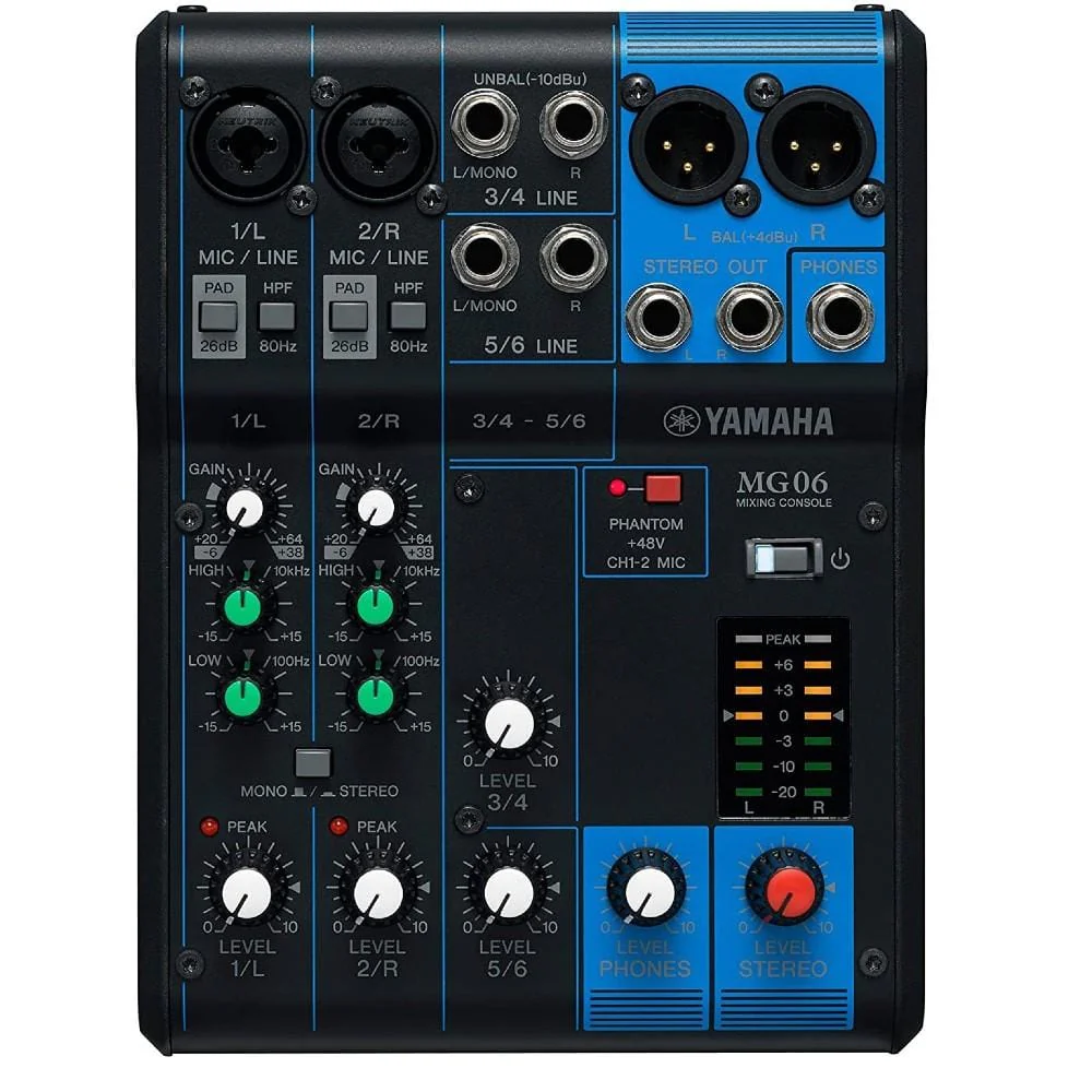 Yamaha MG-06 MG Series Analog Mixing Console - Image 4