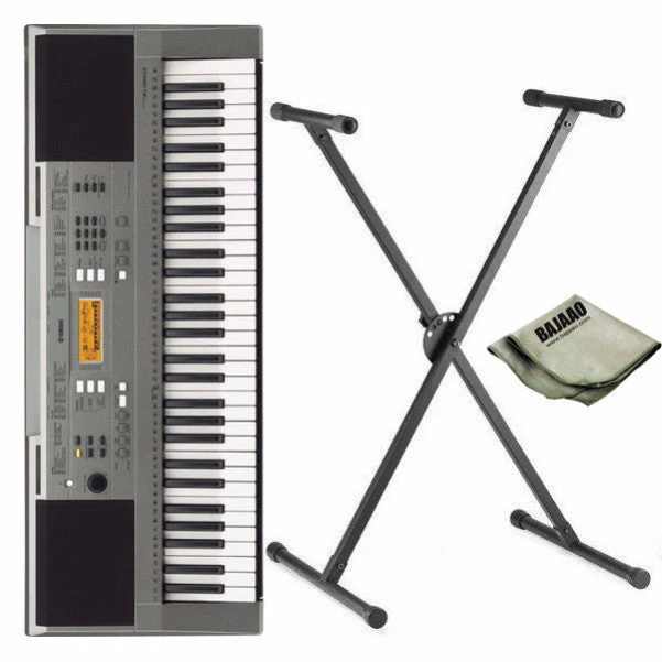 Yamaha PSR-E353 61-Key Touch Sensitive Keyboard with Stand and Polishing Cloth