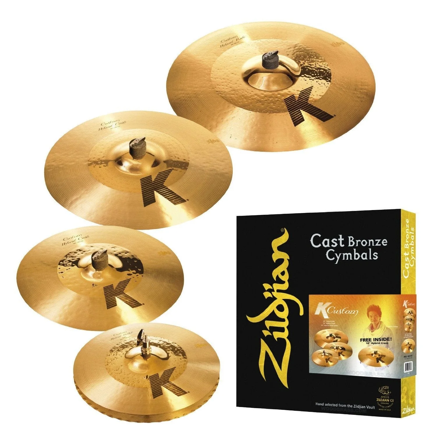 Zildjian K1250 K Custom Hybrid Cymbal Box Set - Image 3