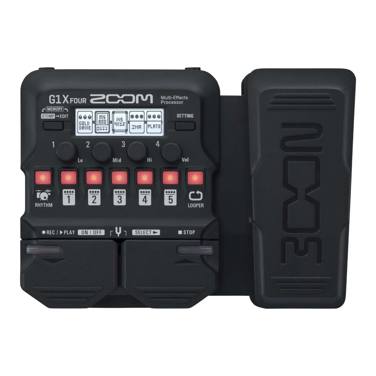 Zoom G1X Four Guitar Multi-Effects Expression Pedal