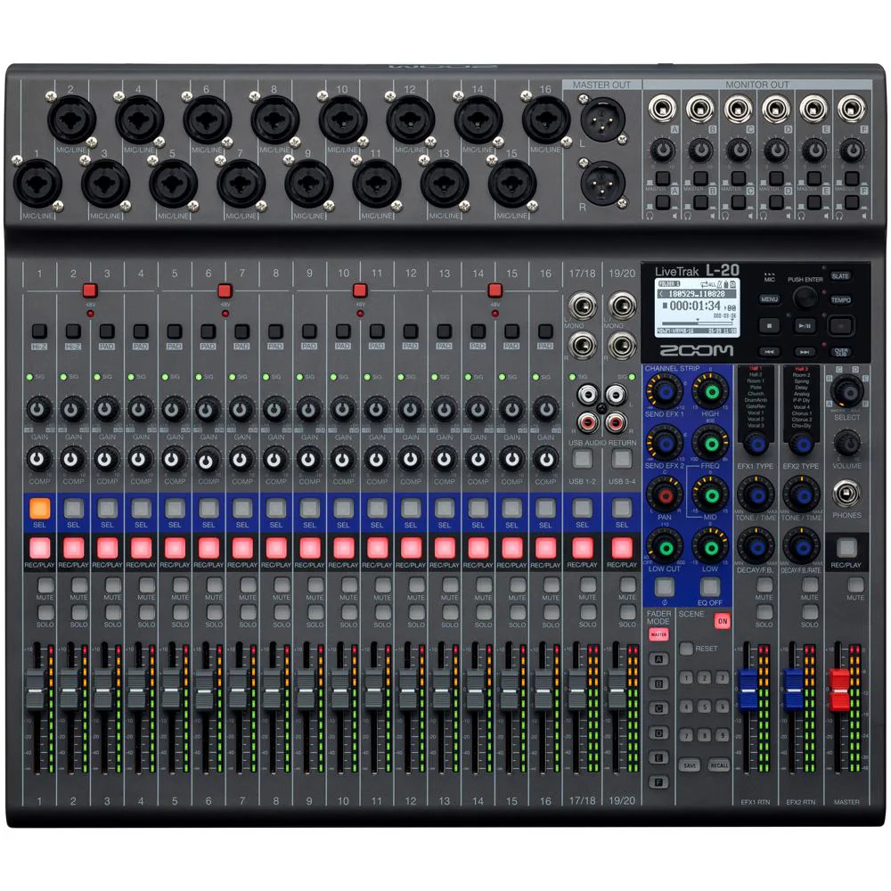 Zoom Livetrak L-20 20-Channel Digital Mixer